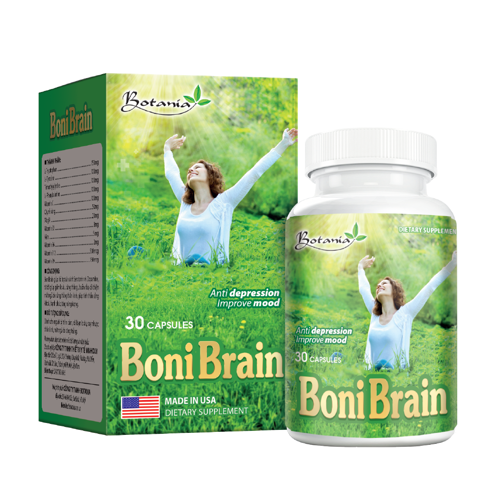 BoniBrain của Mỹ giúp cải thiện tình trạng lo âu, căng thẳng, tăng cường năng lượng.