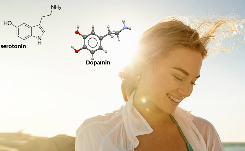  Tắm nắng giúp cơ thể tăng tiết hai hormone hạnh phúc là serotonin và dopamin
