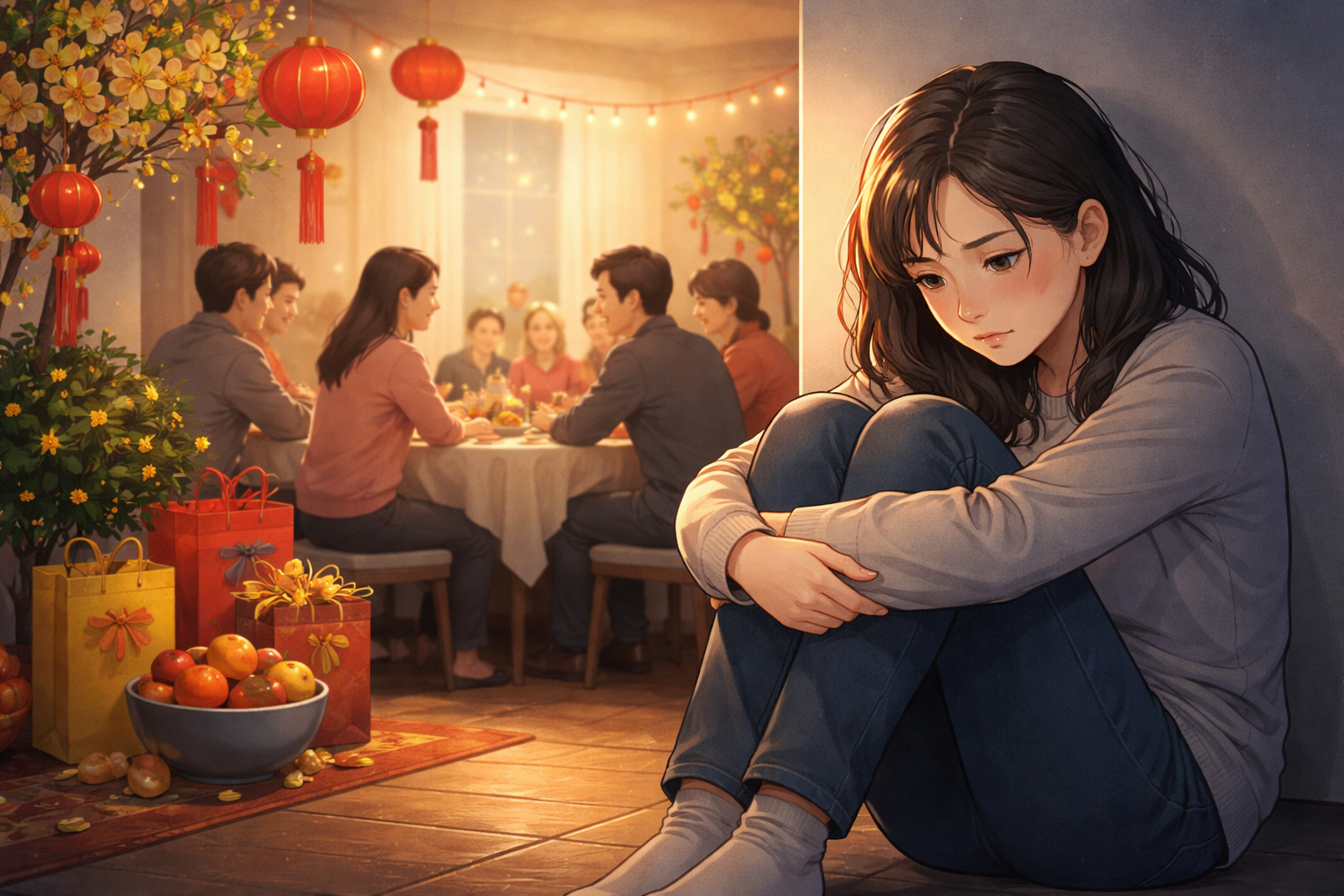 Người bệnh trầm cảm, rối loạn lo âu cần đi qua mùa Tết như thế nào?